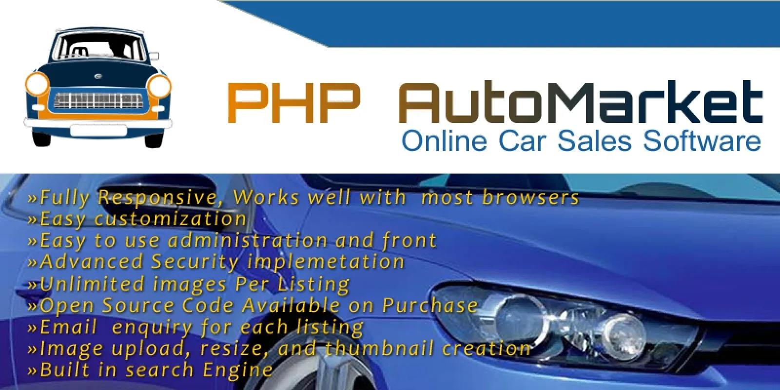 PHP AutoMarket - Car Marketplace PHP Script