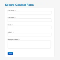 Secure Contact Form PHP Script
