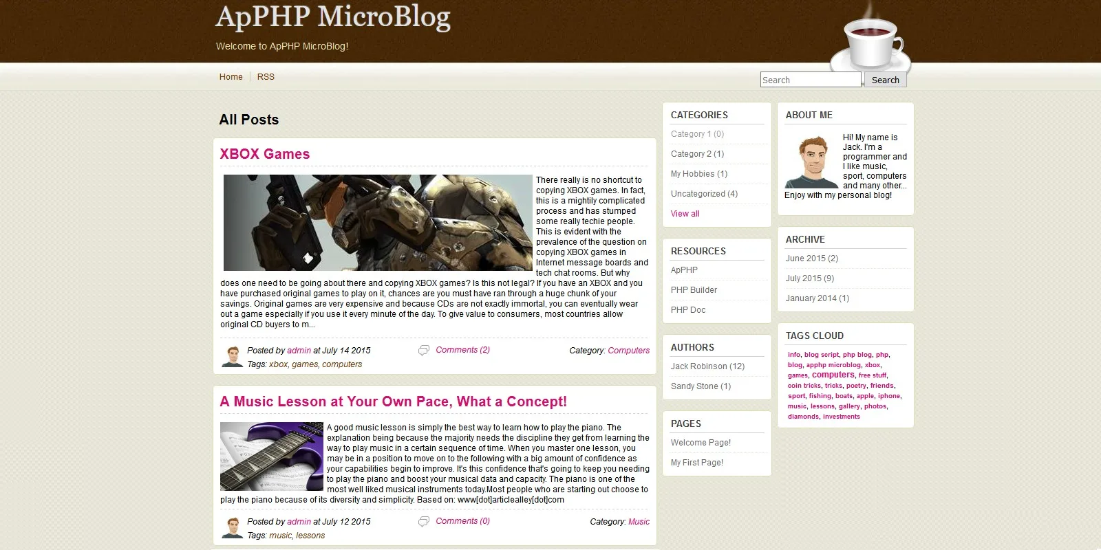 PHP Multi-Author Blog Script