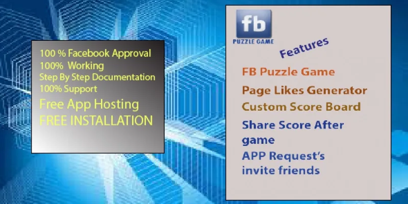Facebook Puzzle App PHP Script