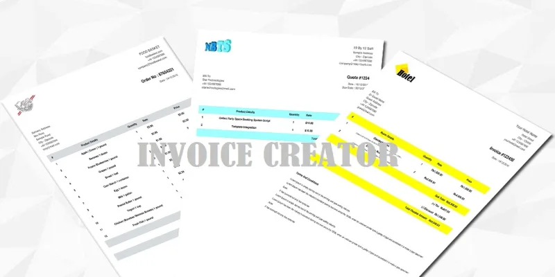PHP Invoice Creator Script