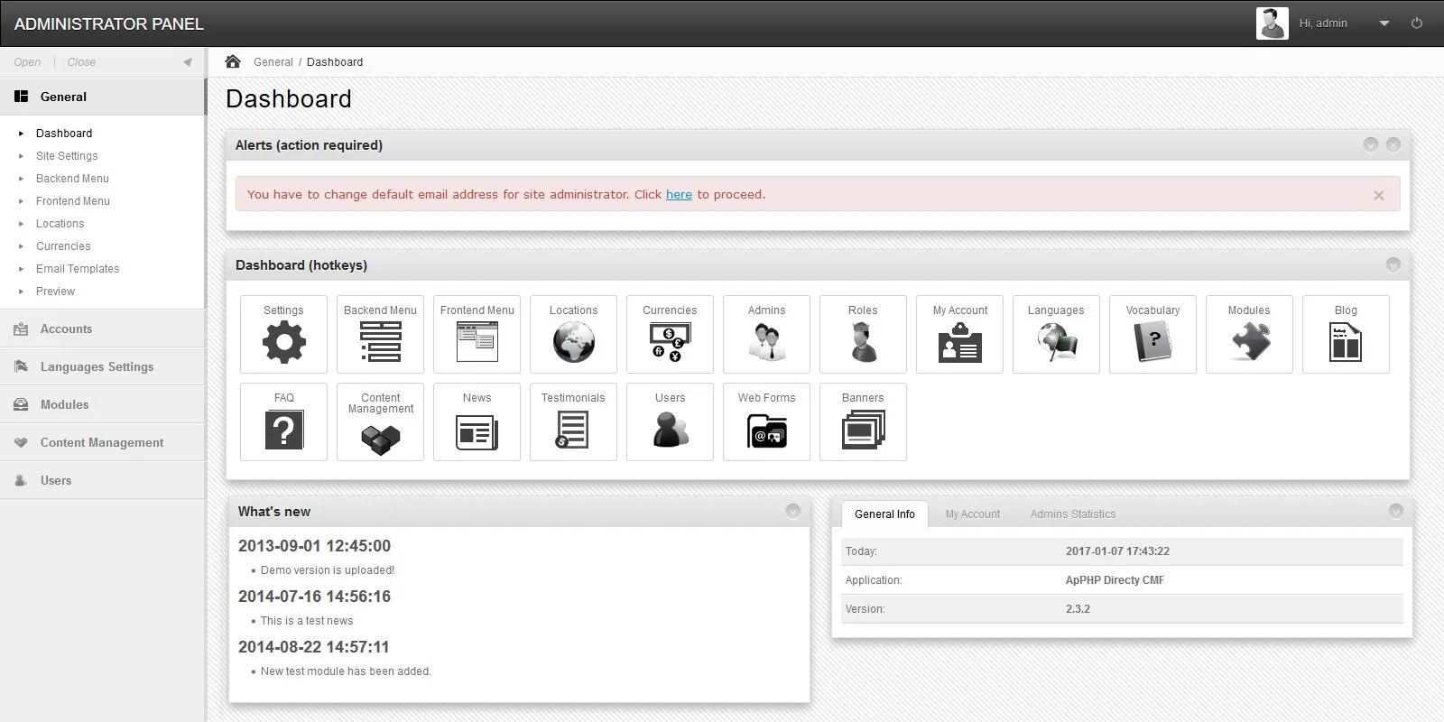 Directy CMF - PHP Script