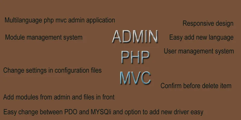 Admin PHP MVC Application