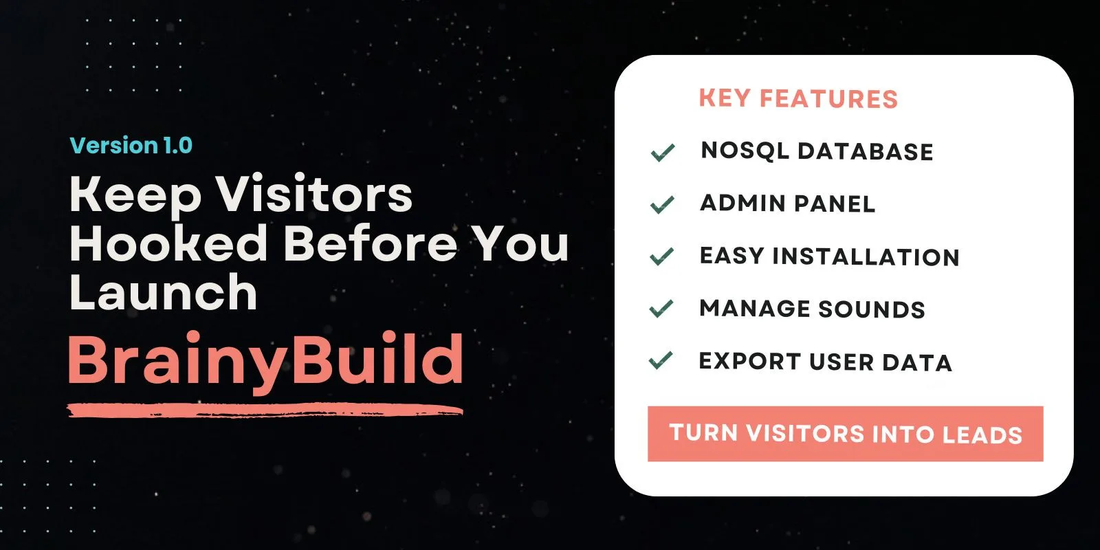 BrainyBuild - Launch Page System