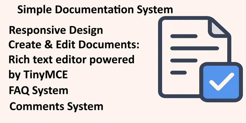 Simple Documentation System - Tutorial System