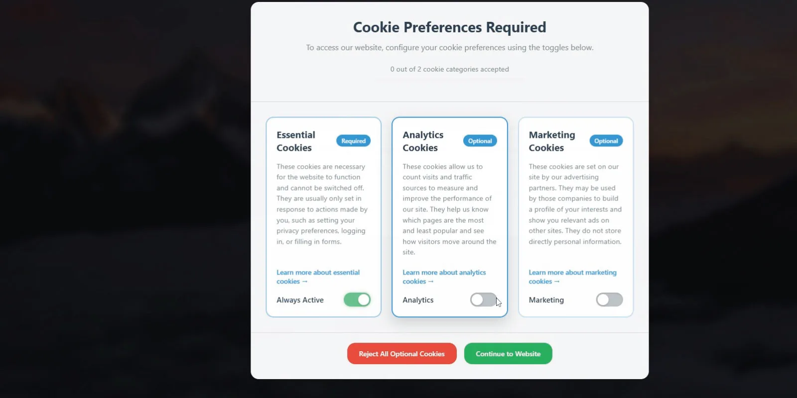 Professional Cookie Consent Solution
