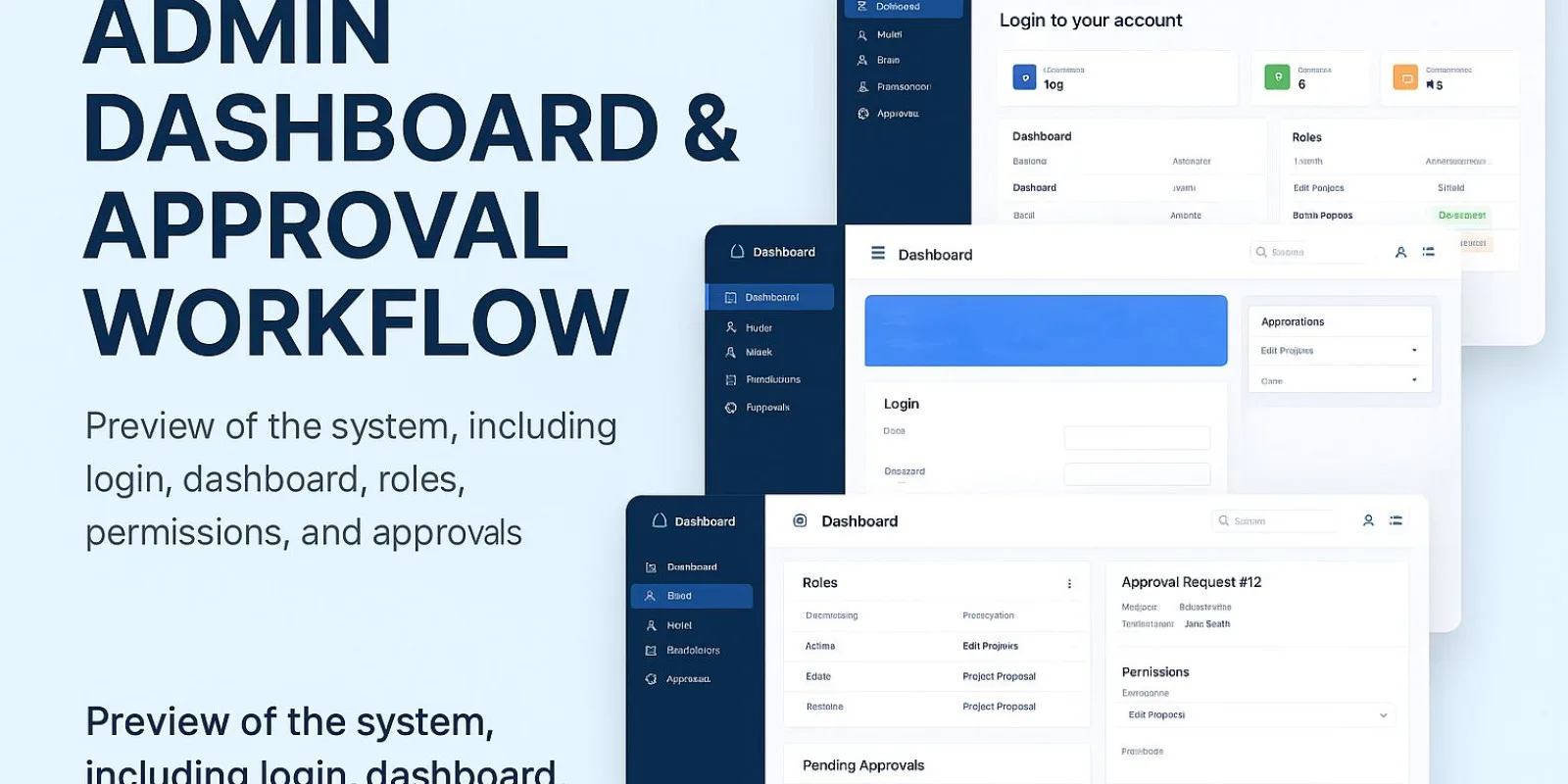 Advanced Multi-Role Admin Dashboard