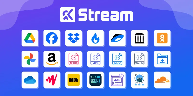 KStream - Video Player Several Sources