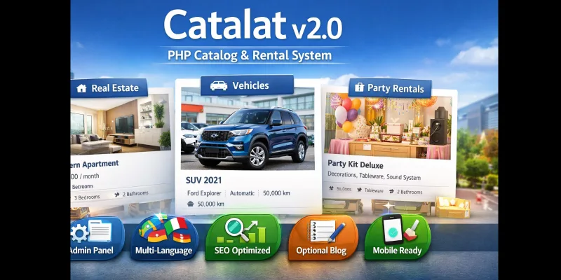 Catalat - Online Catalog And Rental PHP Script