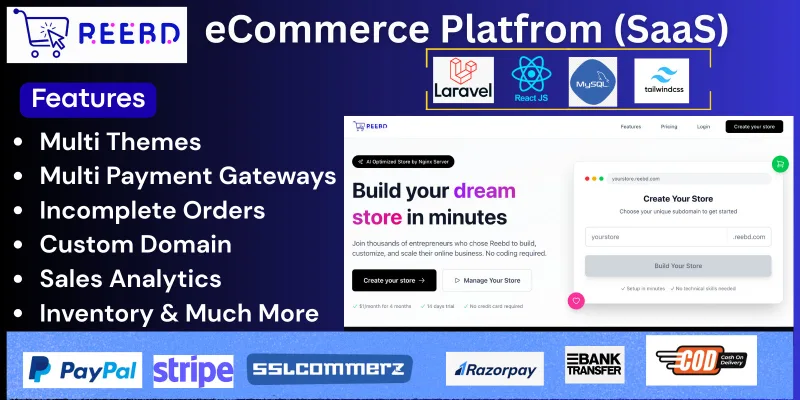 Reebd - Multi-Tenant eCommerce - SaaS version