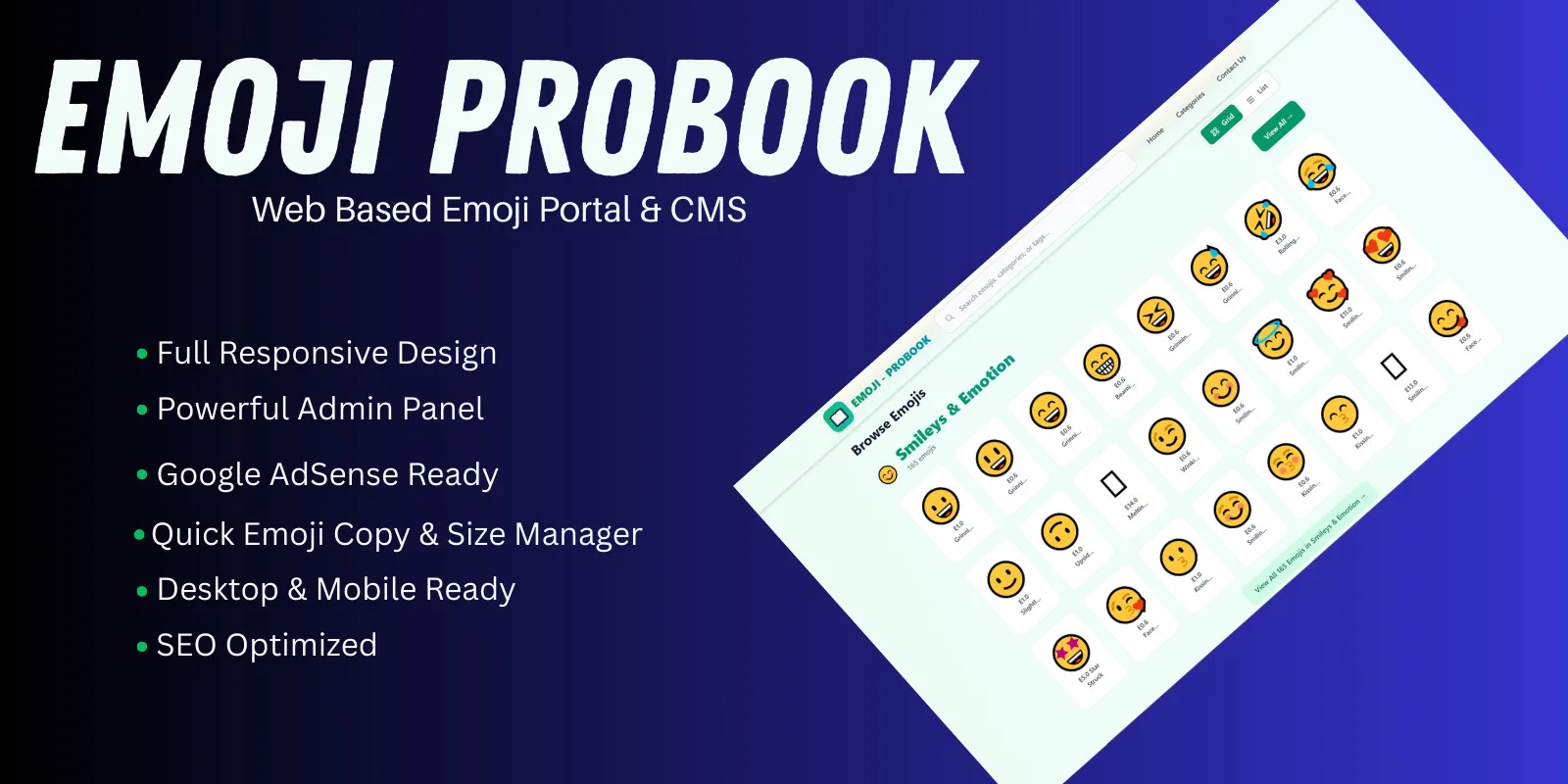 Emoji Probook - Web-Based Emoji Portal CMS