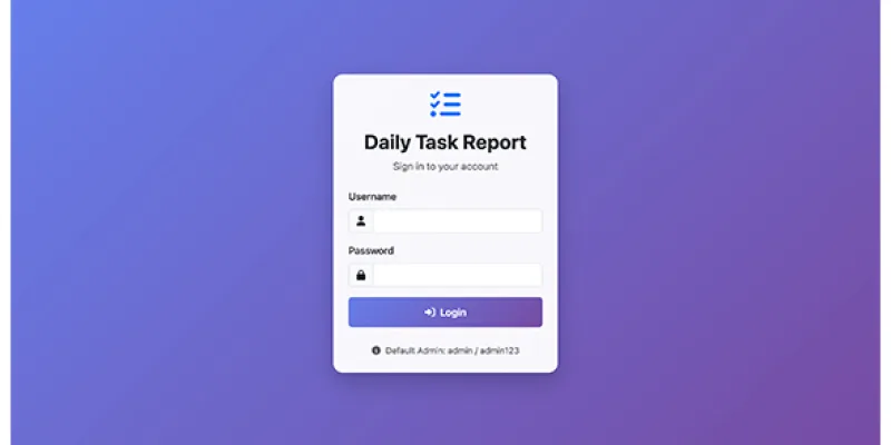 Daily Task System - PHP Script