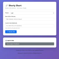 Shorty Short URL Shortener