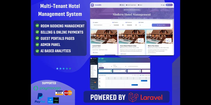 Hotel Management System - Multi-Tenant