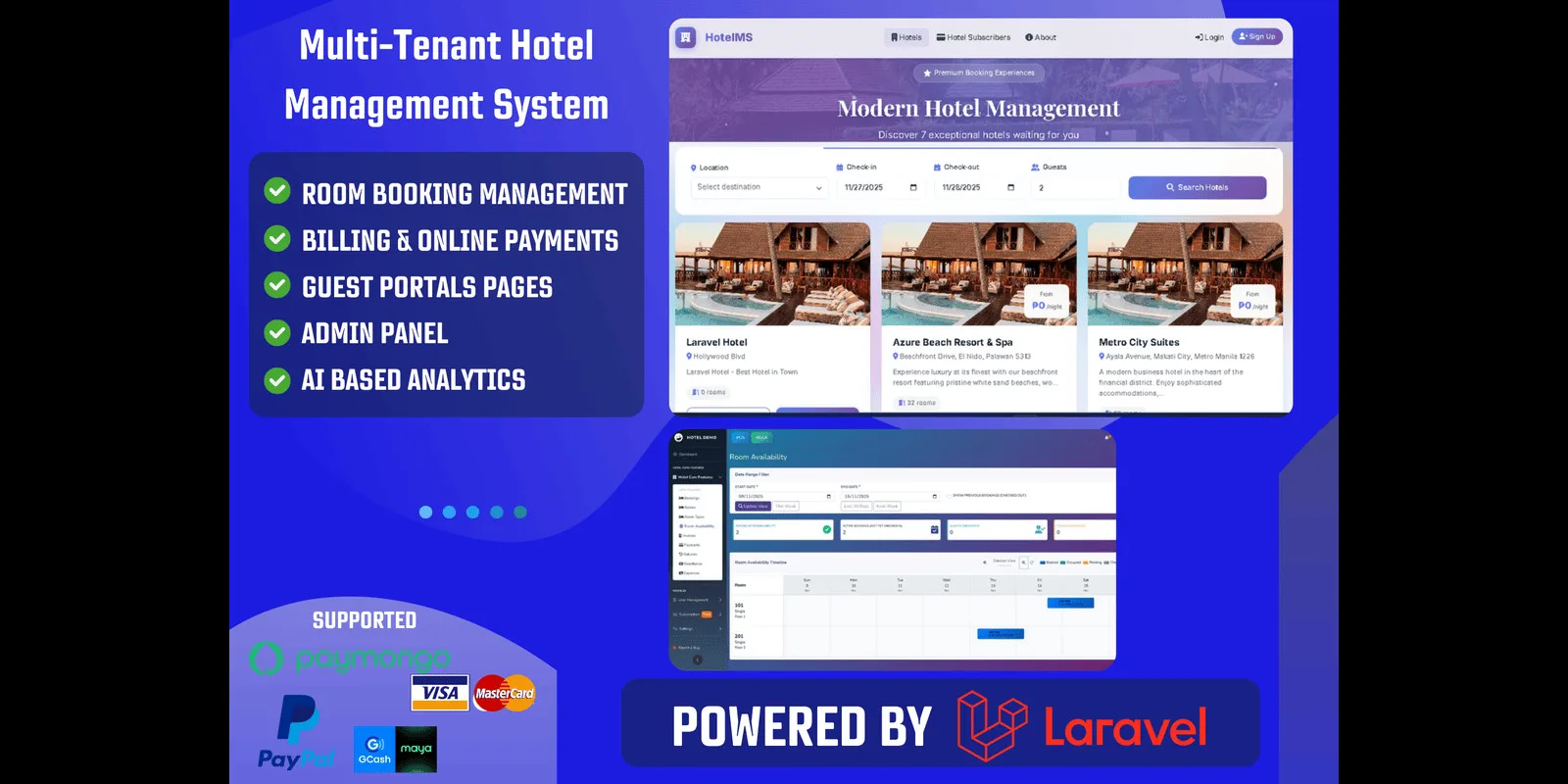Hotel Management System - Multi-Tenant