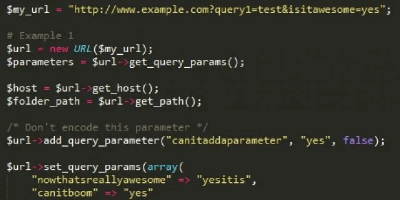 URL Management PHP Class