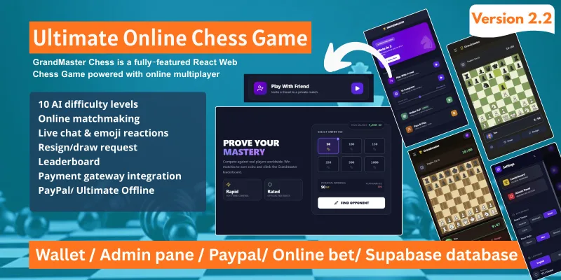 Chess game - Multiplayer Chess Game with AI PvP