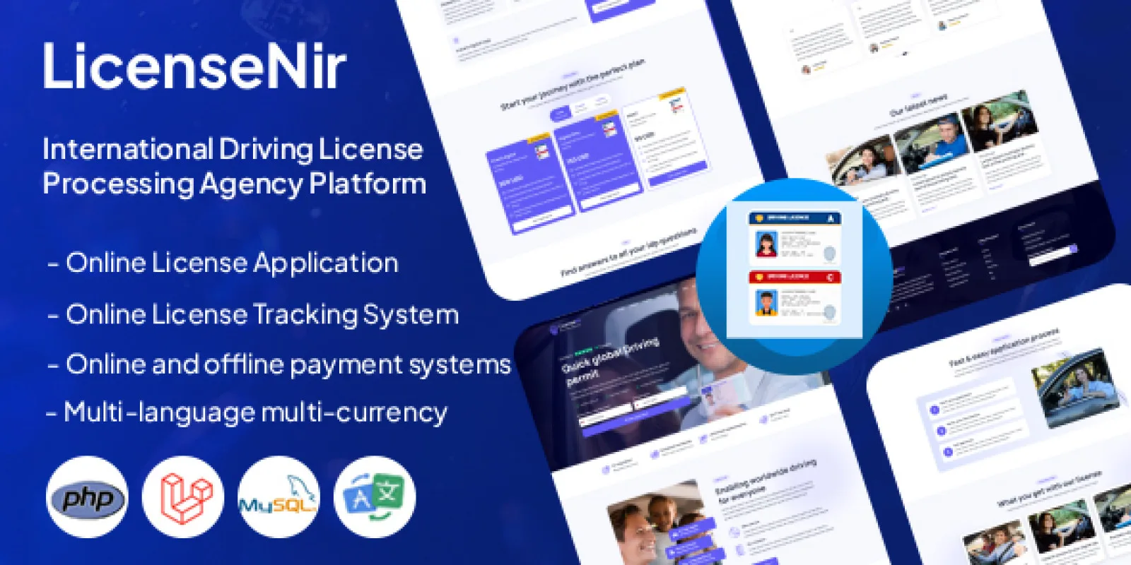 LicenseNir - Driving License Processing Agency Web