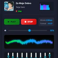 Streaming Radio Player Widget