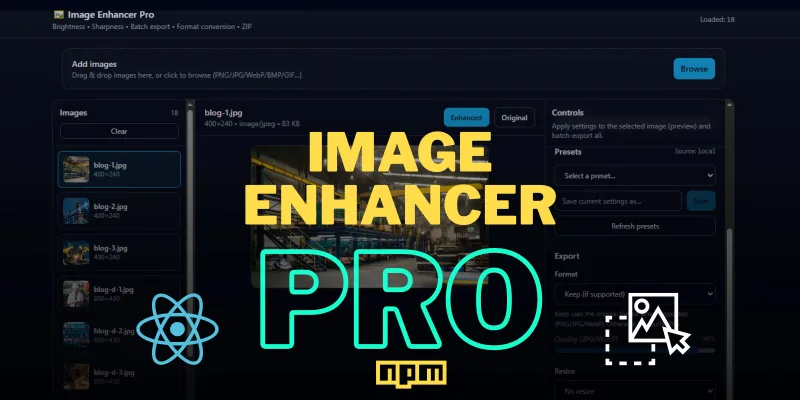 React Image Edit Enhancer Pro