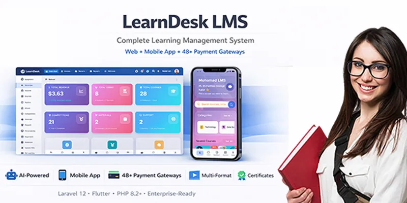 LearnDesk – Laravel Advanced LMS with AI