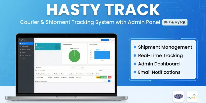 Hasty Track – Courier Shipment Tracking System