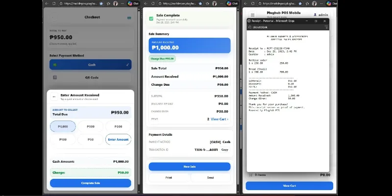 Plughub POS – PHP Mobile Point of Sale System