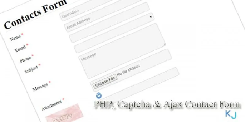 PHP Captcha & AJAX Contact Form