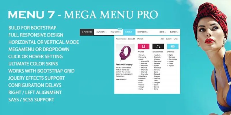Menu7 - JQuery Bootstrap Megamenu