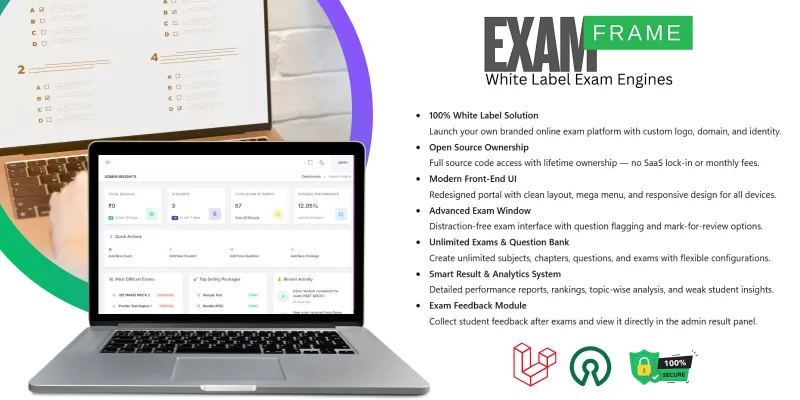 Exam Frame Open Source Mock Test Portal