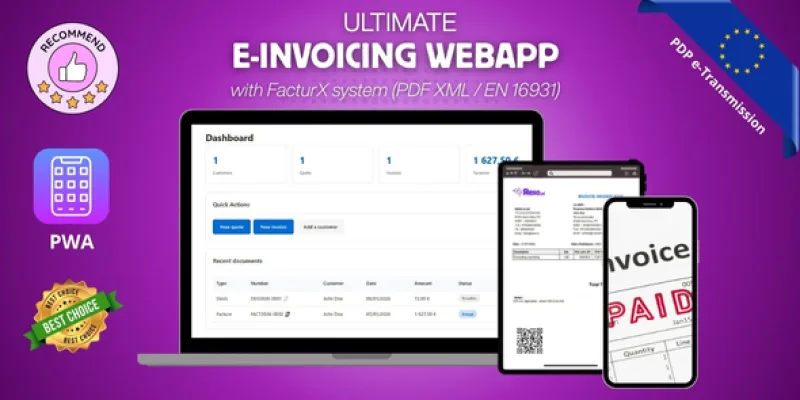 Ultimate e-Invoicing Webapp with FacturX PDP