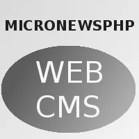 MicroNewsPhp - Tiny News & Blog CMS PHP