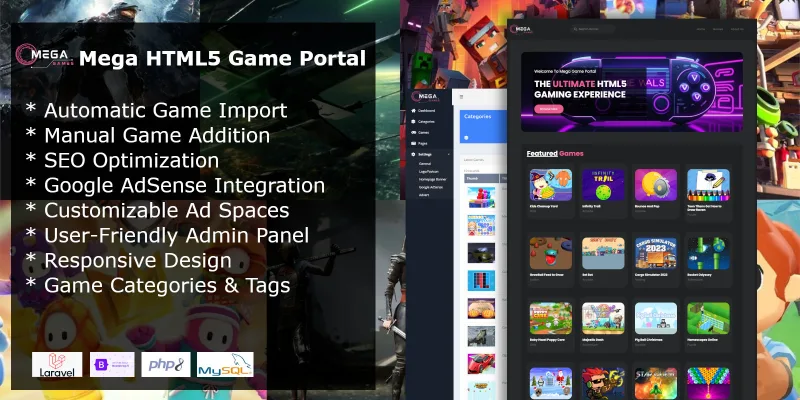 Mega HTML5 Game Portal