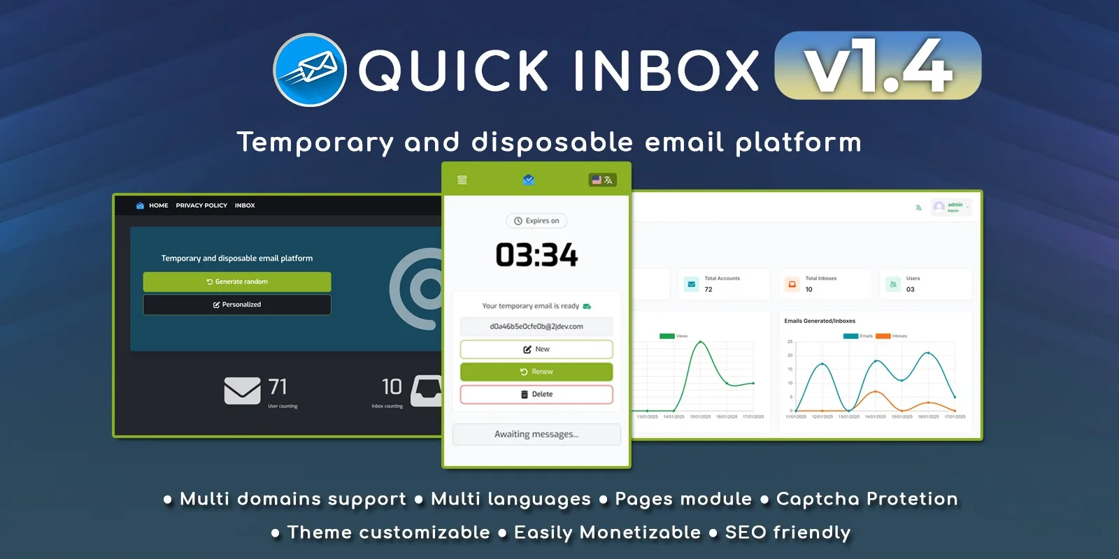 Quick Inbox - Temporary Email Generator