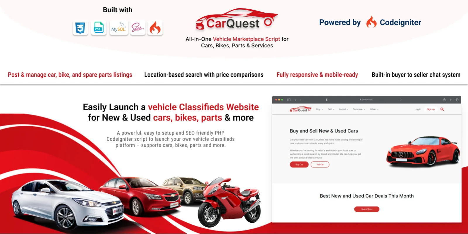 CarQuest - Vehicle Marketplace Script