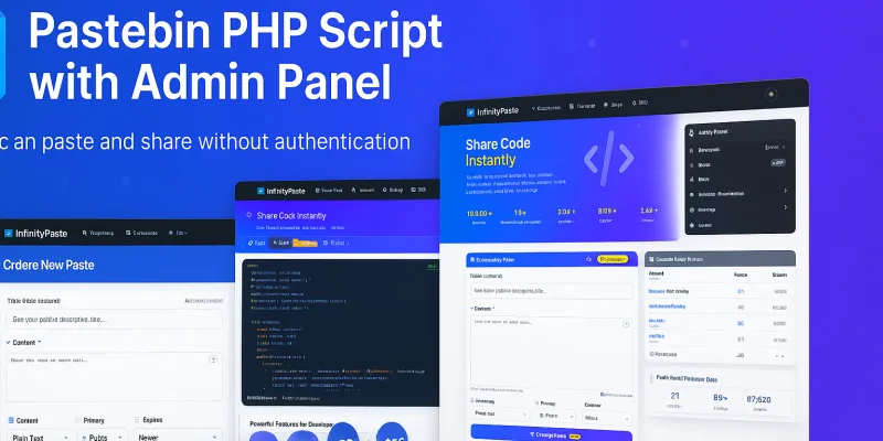 Infinitypaste - PHP Pastebin script