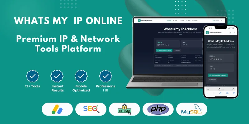 WhatsMyIPOnline - Premium PHP Network Tools