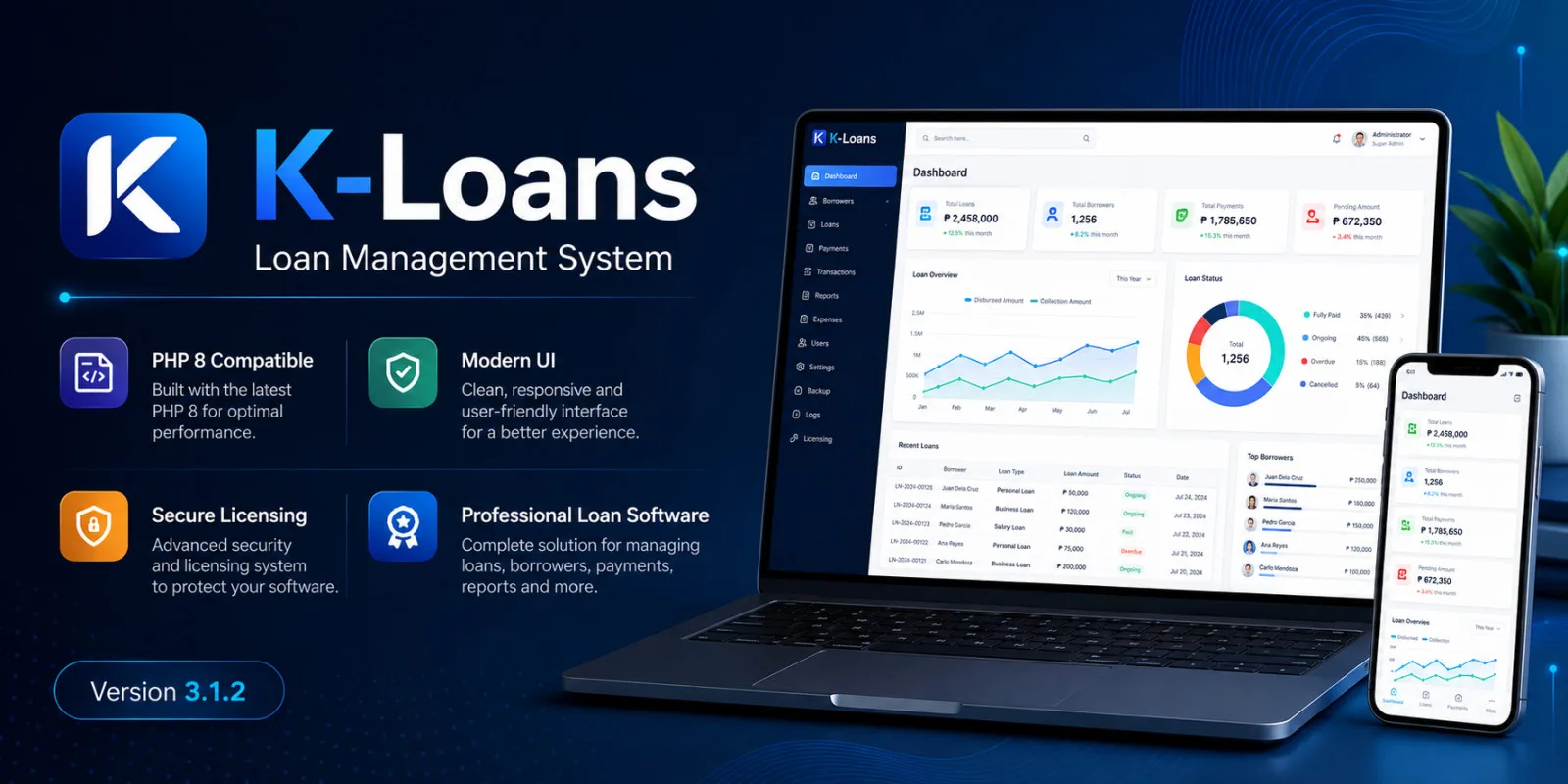 K-Loans - Loan Management System PHP Script