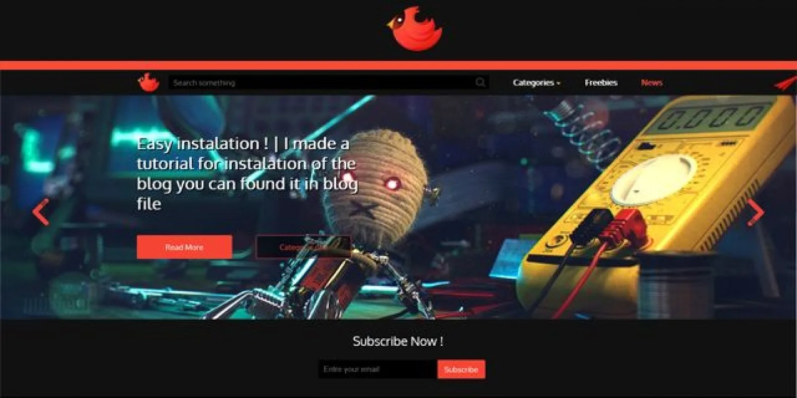 Blog with Control panel - PHP Script