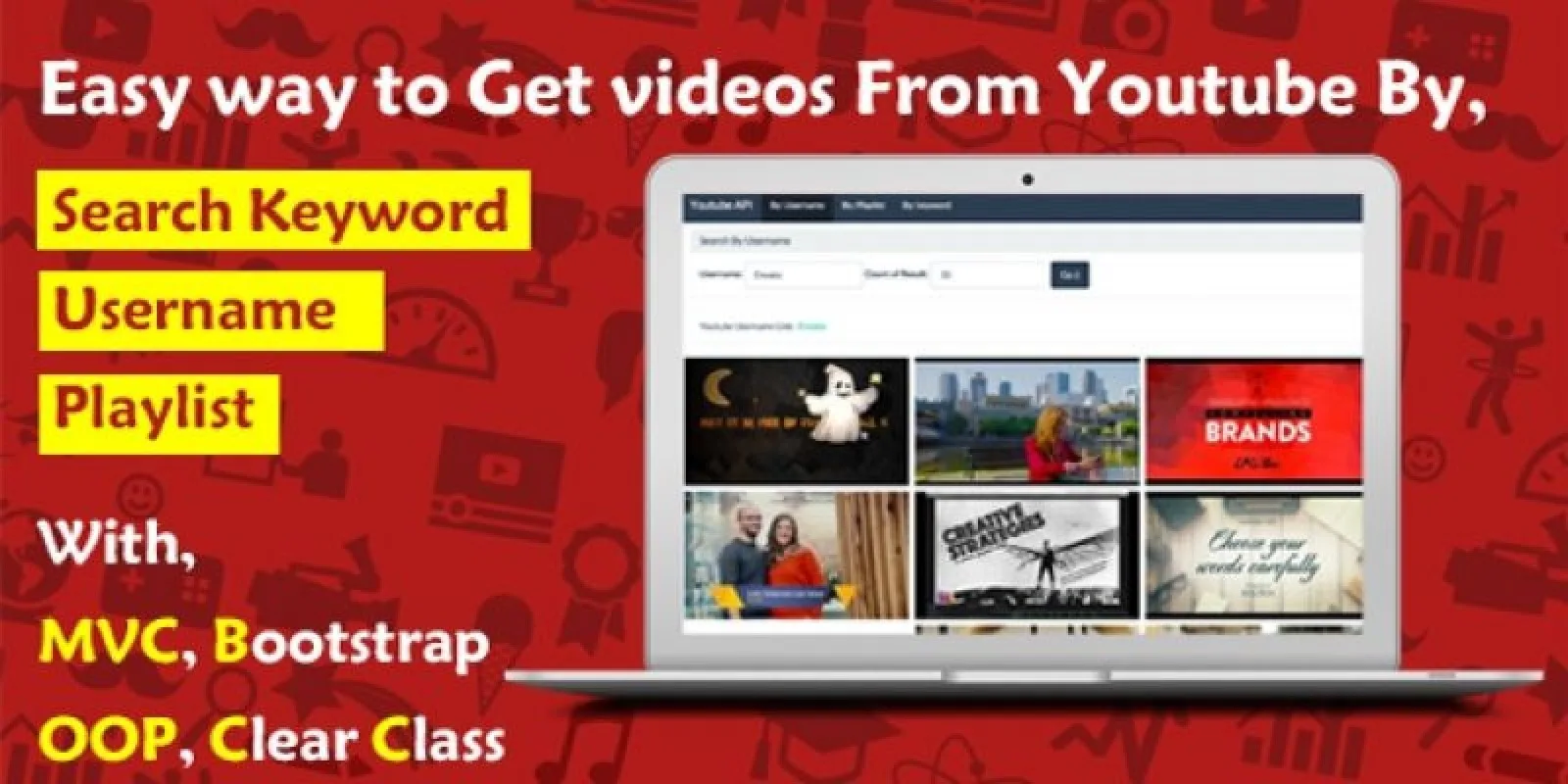 Simple Youtube API PHP