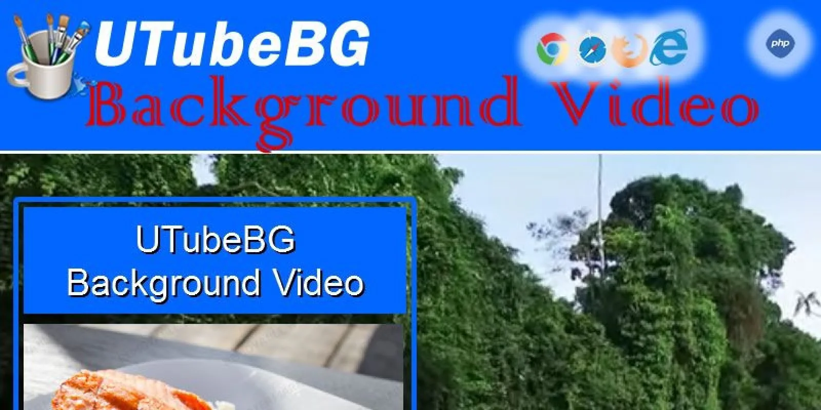 UTubeBG - Youtube Background Video PHP Script